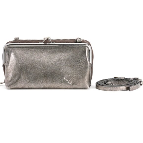 Patricia Nash Leather Missoula Kisslock Frame Crossbody  0227 - Picture 1 of 5